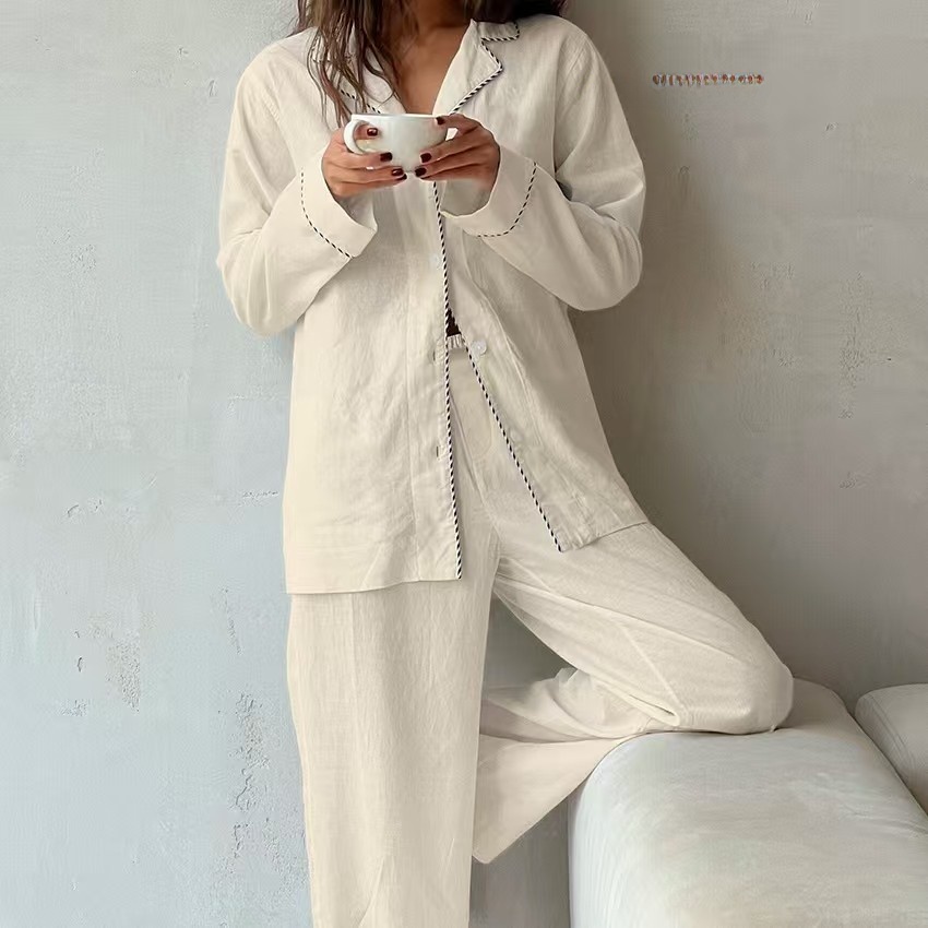 Set Pigiama da Donna in Cotone - Linen Shirt Breathable recensione e prezzo