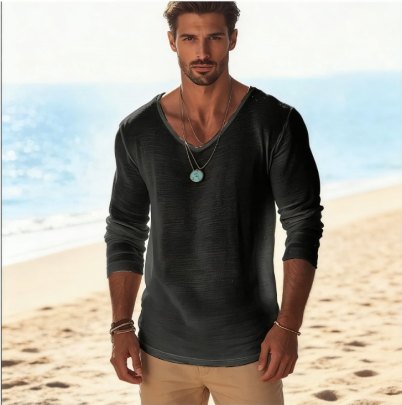 Maglietta Casual da Uomo a Man - Linen Shirt Breathable recensione e prezzo