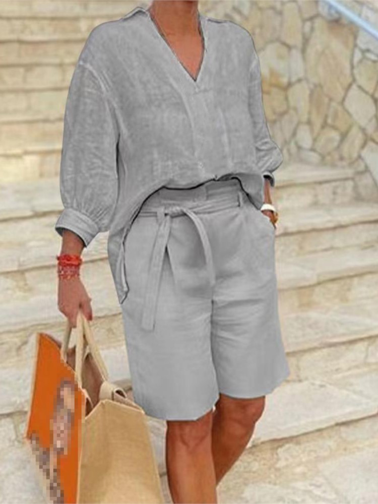 Abiti da donna stile elegante  - Linen Shirt Breathable recensione e prezzo