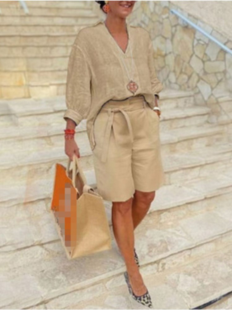 Abiti da donna stile elegante  - Linen Shirt Breathable recensione e prezzo